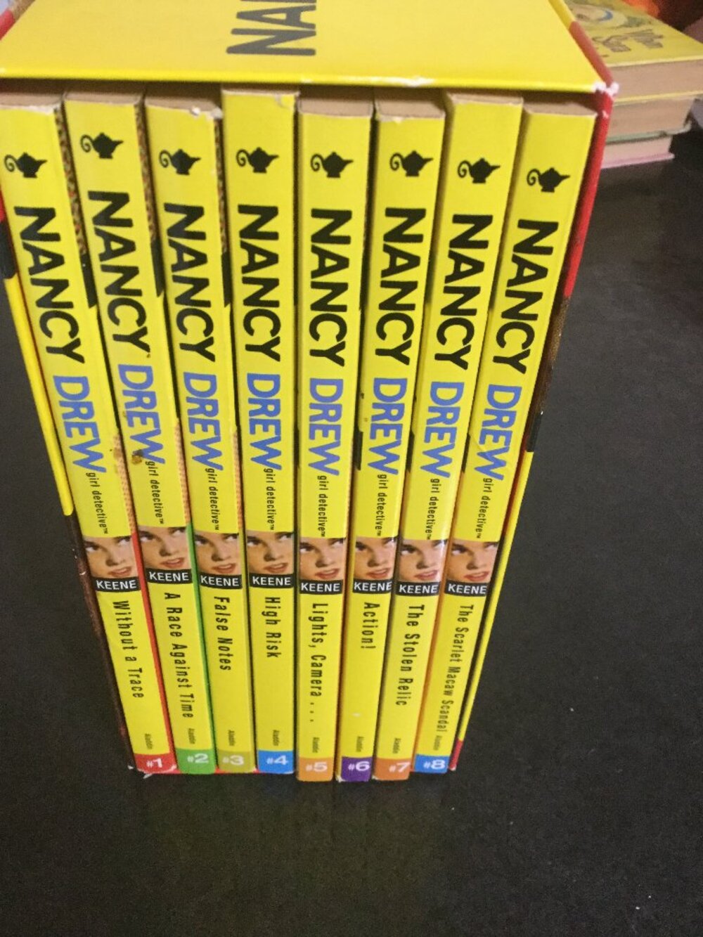 Nancy Drew girl Detective Books 1-8 Paperback Novels By Carolyn Keene 2004